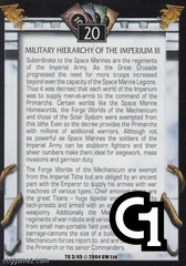 Military Hierarchy of the Imperium III